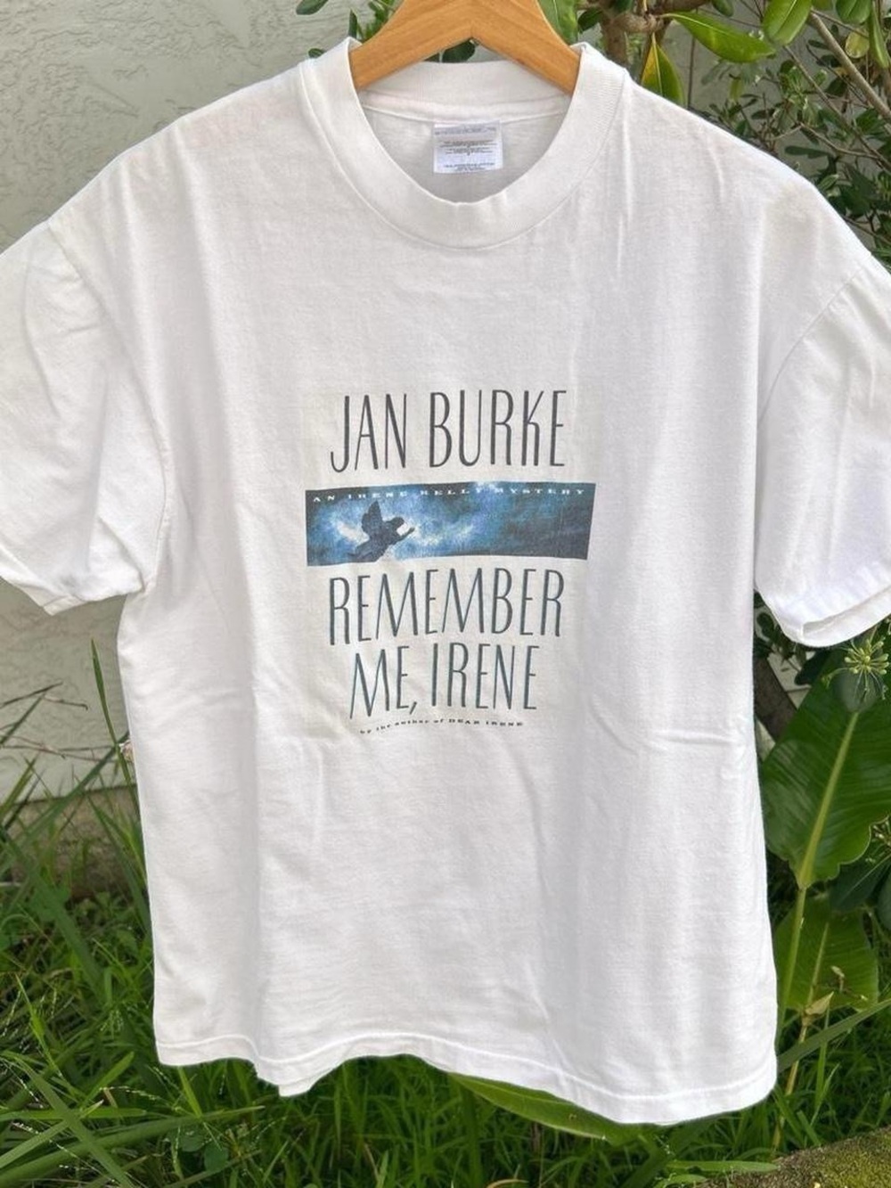 Vintage 1994 Jan Burke Remember Me Irene Book Promo T-Shirt L